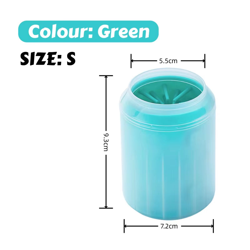 Portable Dog Paw Cleaner Cup – Silicone Massage Brush & Mud Remover, Travel-Friendly Paw Washer for Indoor/Outdoor Pets