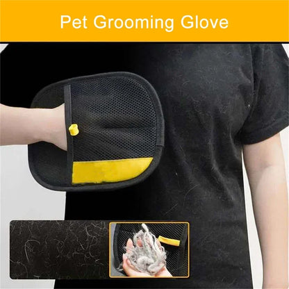 Electrostatic Pet Grooming Gloves - Effortless Hair Removal for Dogs & Cats, Perfect for Cleaning Carpets & Clothing!