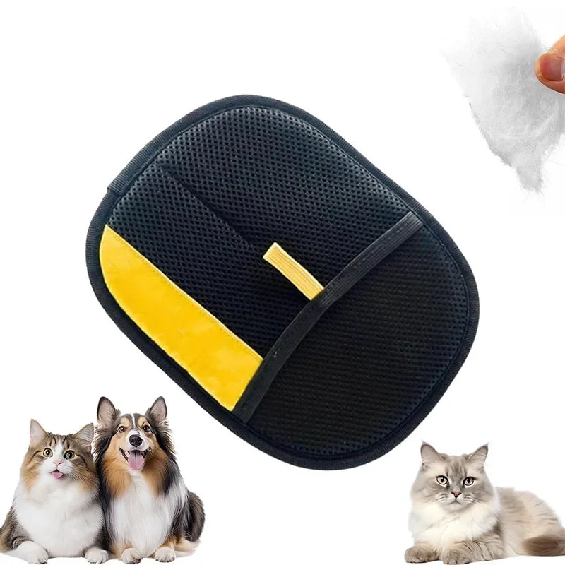Electrostatic Pet Grooming Gloves - Effortless Hair Removal for Dogs & Cats, Perfect for Cleaning Carpets & Clothing!