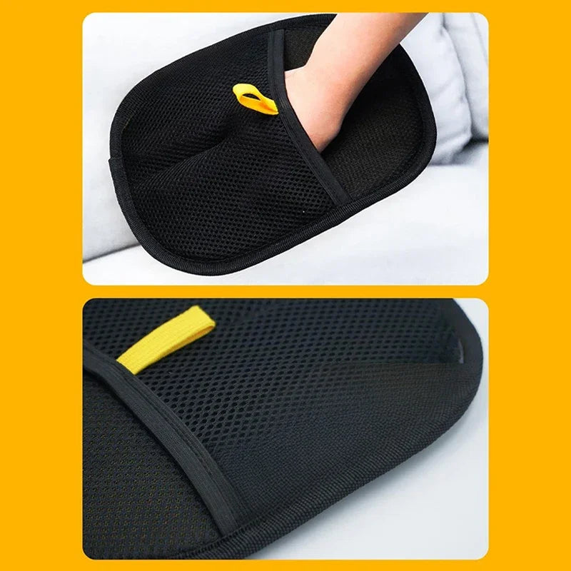 Electrostatic Pet Grooming Gloves - Effortless Hair Removal for Dogs & Cats, Perfect for Cleaning Carpets & Clothing!