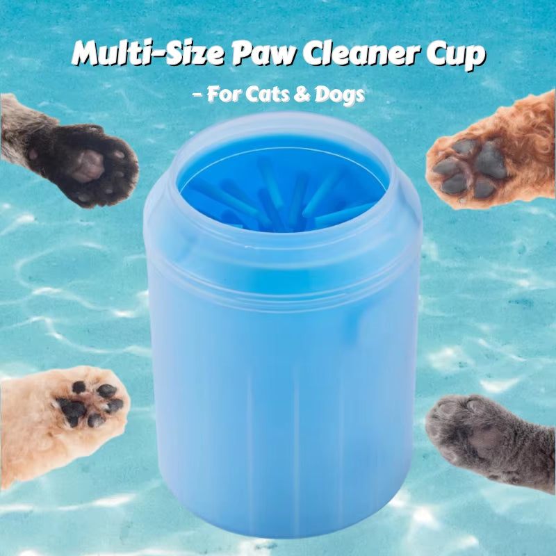 Portable Dog Paw Cleaner Cup – Silicone Massage Brush & Mud Remover, Travel-Friendly Paw Washer for Indoor/Outdoor Pets